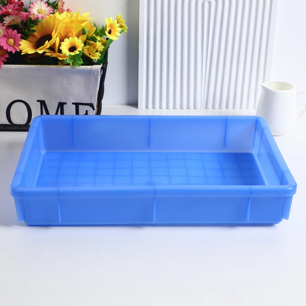 2pcs Rectangle Plastic Storage Box S656075