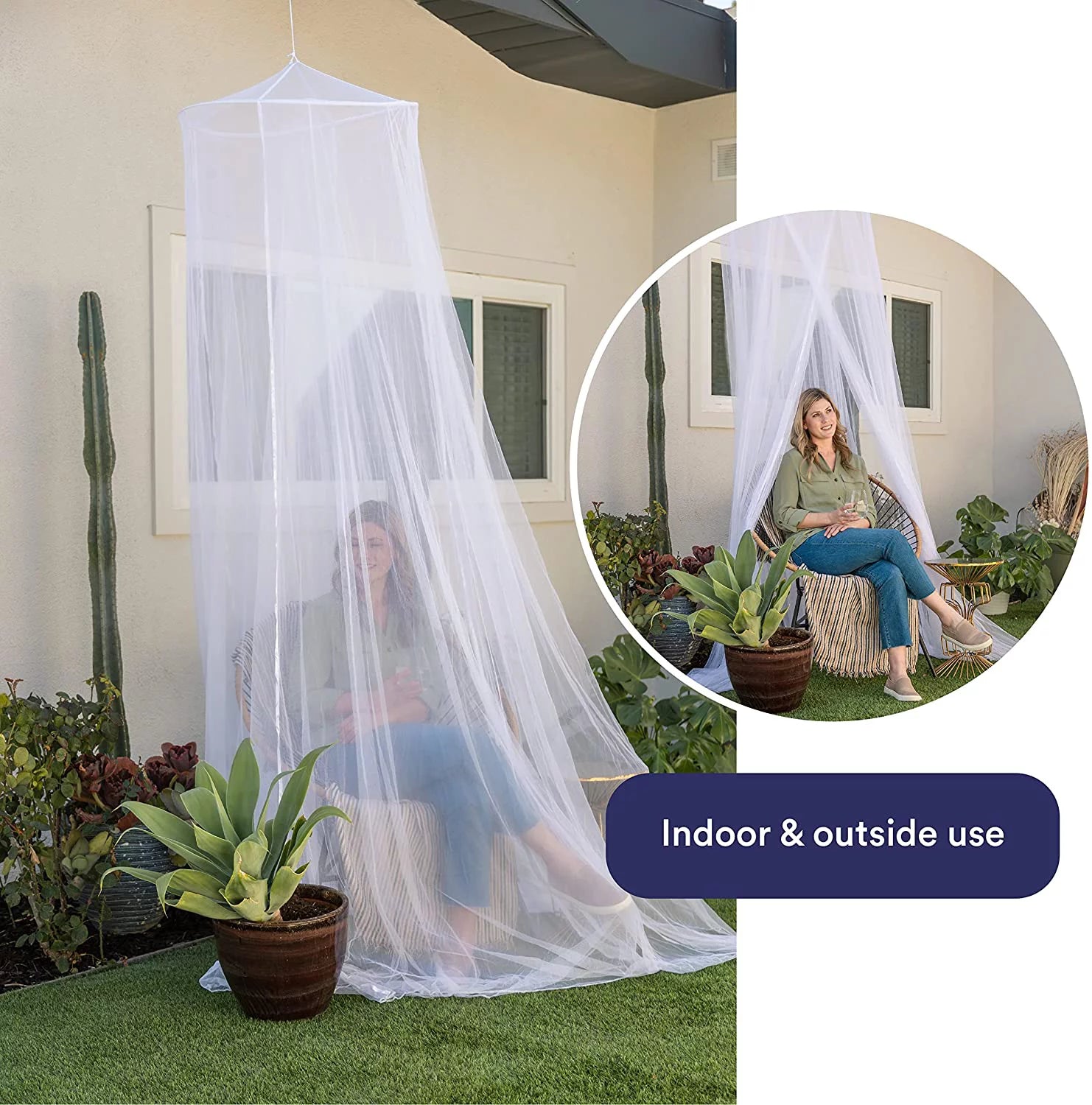 Ultra Large Mosquito Net Bed Canopy, Single to King Size, Mesh 380, 2 Entries, Storage Bag U217
