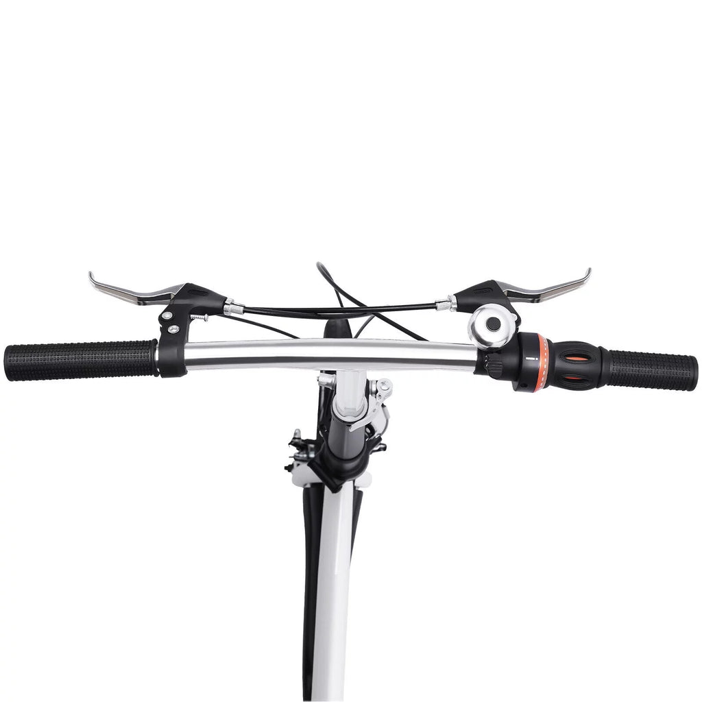 White 20 Inch 7 Speed Folding Bicycle U63288