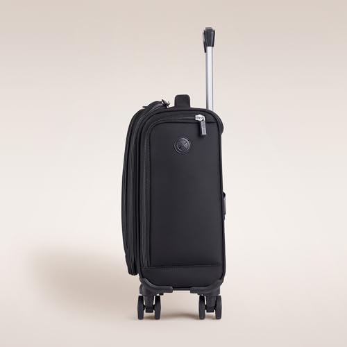 Black 14.5 Inch Softside Spinner Carry On Luggage Q73012