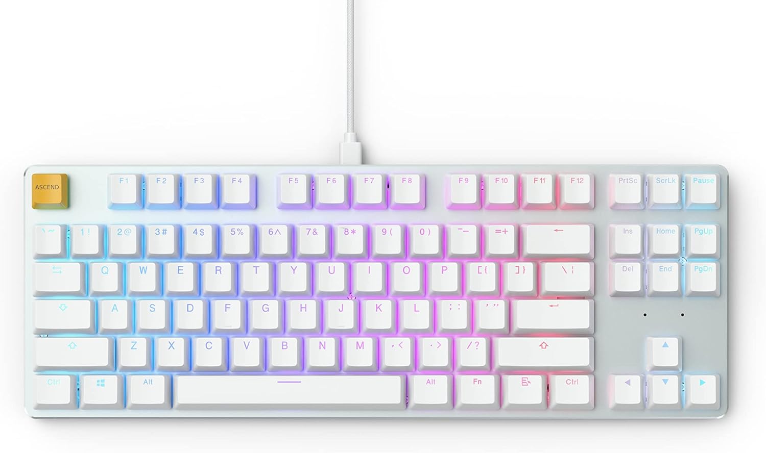 60% Compact Size 61 Key RGB LED Backlit Brown Switches Hot Swap Switches Mechanical Gaming Keyboard Q460329
