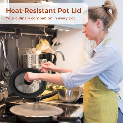 Universal Lid for Pans Pots, Stainless Steel Pan Lid Cover T67078